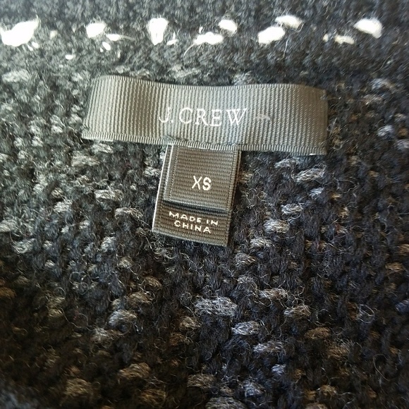 J Crew Mixed Stitch blanket sweater sz XS aztec - Picture 6 of 8